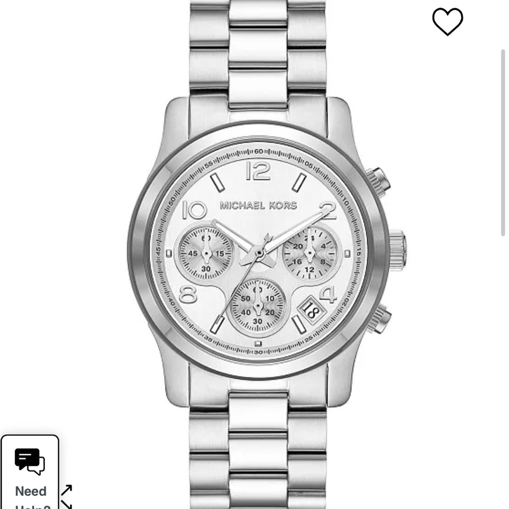 MICHAEL KORS Runway Chronograph Women’s Watch Silver OS